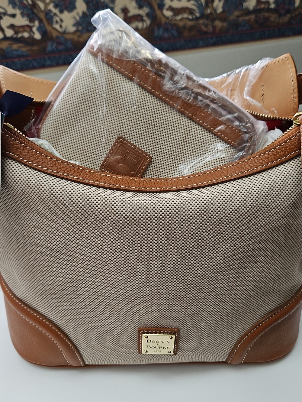 Dooney & Bourke Desert Canvas Hobo  Bag - NWT - Picture 10 of 16